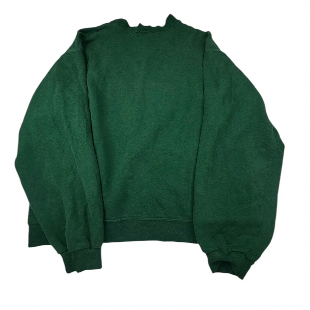 VTG Clarkson University Hanes Sweatshirt Men Large Green Crewneck Golden Knights - Picture 3 of 11